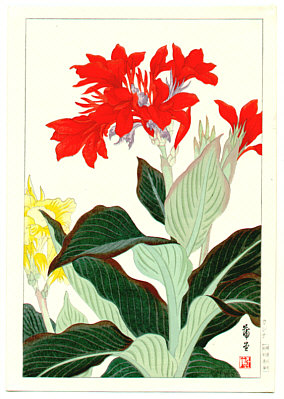 Hodo Nishimura active 1930s - Canna - artelino Art Auctions. Hodo Nishimura active 1930s - Canna
