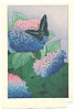 Taisui Inuzuka fl. 1920s - Butterfly and Hydrangeas - artelino Art Auctions. Taisui Inuzuka fl. 1920s - Butterfly and Hydrangeas