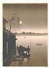 Eijiro Kobayashi active 1930's - Evening Cool on Sumida (Sepia) - artelino Art Auctions. Eijiro Kobayashi active 1930's - Evening Cool on Sumida (Sepia)