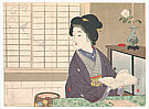 Kason Suzuki 1860-1919 - Silhouette (Kuchi-e) - artelino Art Auctions. Kason Suzuki 1860-1919 - Silhouette (Kuchi-e)