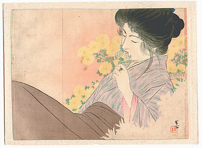 Hanko Kajita 1870-1917 - Flowers (Kuchi-e)