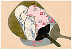 Sekka Kamisaka 1866-1942 - Girl in Fan - Momoyo Gusa - artelino Art Auctions. Sekka Kamisaka 1866-1942 - Girl in Fan - Momoyo Gusa