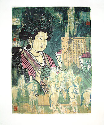 Chen Yuqiang born 1938 - Beauties Out - artelino Art Auctions. Chen Yuqiang born 1938 - Beauties Out