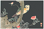 Jakuchu Ito 1715-1800 - Bird and Rose (Muller Collection) - artelino Art Auctions. Jakuchu Ito 1715-1800 - Bird and Rose (Muller Collection)