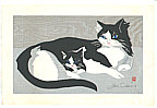 Junichiro Sekino 1914-1988 - Cat and Kitten - artelino Art Auctions. Junichiro Sekino 1914-1988 - Cat and Kitten