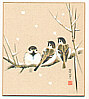 Ryohei Kimura fl.ca. late 20th C. - Sparrows in the Snow - artelino Art Auctions. Ryohei Kimura fl.ca. late 20th C. - Sparrows in the Snow