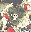 Chikanobu Toyohara 1838-1912 - Eight Headed Dragon - Yamata no Orochi - artelino Art Auctions. Chikanobu Toyohara 1838-1912 - Eight Headed Dragon - Yamata no Orochi