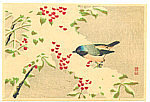 Sozan Ito 1884-? - Bird on Snow Covered Branch (Muller Collection) - artelino Art Auctions. Sozan Ito 1884-? - Bird on Snow Covered Branch (Muller Collection)