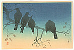 Hiroaki Takahashi 1871-1945 - Crows (Muller Collection) - artelino Art Auctions. Hiroaki Takahashi 1871-1945 - Crows (Muller Collection)