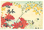 Hiroaki Takahashi 1871-1945 - Azalea and Yellow Flowers (Muller Collection) - artelino Art Auctions. Hiroaki Takahashi 1871-1945 - Azalea and Yellow Flowers (Muller Collection)