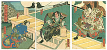 Yoshitaki Utagawa 1841-1899 - Kabuki Scene - artelino Art Auctions. Yoshitaki Utagawa 1841-1899 - Kabuki Scene