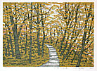 Fumio Fujita born 1933 - Mountain Path in Autumn Colors (Limited Edition) - artelino Art Auctions. Fumio Fujita born 1933 - Mountain Path in Autumn Colors (Limited Edition)