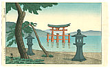 Gihachiro Okuyama 1907-1981 - Morning at Miyajima - artelino Art Auctions. Gihachiro Okuyama 1907-1981 - Morning at Miyajima