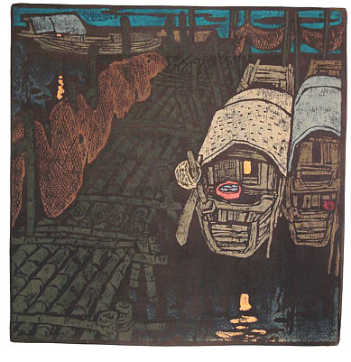 Zhu Weiming born 1940 - Night Berth - artelino Art Auctions. Zhu Weiming born 1940 - Night Berth