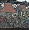 Shi Yi born 1939 - Houses in Flowering Shrubs