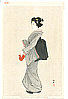Shodo Yukawa 1868-? - Lady with a bag - kinko fuzoku One Hundred Bijin - artelino Art Auctions. Shodo Yukawa 1868-? - Lady with a bag - kinko fuzoku One Hundred Bijin