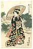 Toyokuni II Utagawa 1777-1835 - Lady with Umbrella - artelino Art Auctions. Toyokuni II Utagawa 1777-1835 - Lady with Umbrella