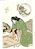 Hiroshige Ando 1797-1858 - Bijin and Foot Warmer - artelino Art Auctions. Hiroshige Ando 1797-1858 - Bijin and Foot Warmer