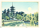 Eiichi Kotozuka 1906-1979 - Sarusawa Pond - 4 Seasons of Nara - artelino Art Auctions. Eiichi Kotozuka 1906-1979 - Sarusawa Pond - 4 Seasons of Nara