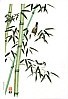 Nisaburo Ito 1910-1988 - Bamboo and Sparrows (left panel) - artelino Art Auctions. Nisaburo Ito 1910-1988 - Bamboo and Sparrows (left panel)