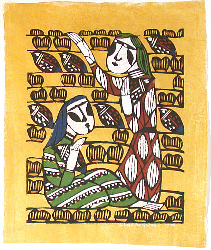 Sadao Watanabe 1913-1996 - Ladies and Birds (Limited Edition) - artelino Art Auctions. Sadao Watanabe 1913-1996 - Ladies and Birds (Limited Edition)