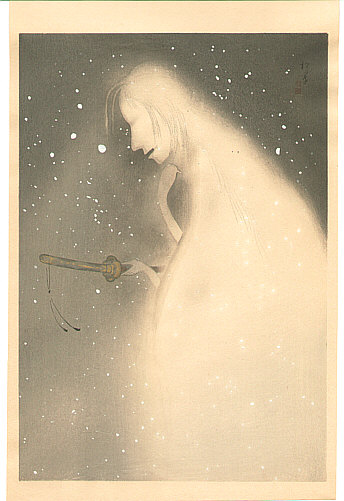 Shoen Uemura 1875-1949 - Ghost - Dai Chikamatsu Zenshu - artelino Art Auctions. Shoen Uemura 1875-1949 - Ghost - Dai Chikamatsu Zenshu
