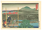 Sadanobu Hasegawa 1809-1879 - Evening Cooling Off at Shijo River - Miyako Meisho - artelino Art Auctions. Sadanobu Hasegawa 1809-1879 - Evening Cooling Off at Shijo River - Miyako Meisho