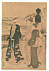 Kiyonaga Torii 1752-1815 - Beauties on a Bridge - artelino Art Auctions. Kiyonaga Torii 1752-1815 - Beauties on a Bridge