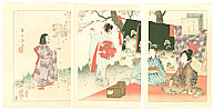 Shuntei Miyagawa 1873-1914 - Hanging Kimono - Tosei Furyu Tsu - artelino Art Auctions. Shuntei Miyagawa 1873-1914 - Hanging Kimono - Tosei Furyu Tsu