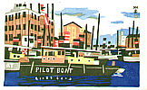 Hide Kawanishi 1894-1965 - Pilot Boat - artelino Art Auctions. Hide Kawanishi 1894-1965 - Pilot Boat