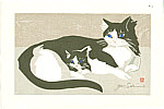Junichiro Sekino 1914-1988 - Cat and Kitten - artelino Art Auctions. Junichiro Sekino 1914-1988 - Cat and Kitten