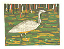 Yoshiharu Kimura born 1934 - White Heron (Limited Edition) - artelino Art Auctions. Yoshiharu Kimura born 1934 - White Heron (Limited Edition)