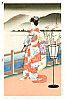 Sadanobu III Hasegawa 1881-1963 - Bijin at River Bank - artelino Art Auctions. Sadanobu III Hasegawa 1881-1963 - Bijin at River Bank