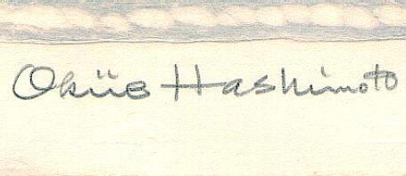 Signature: Okiie Hashimoto